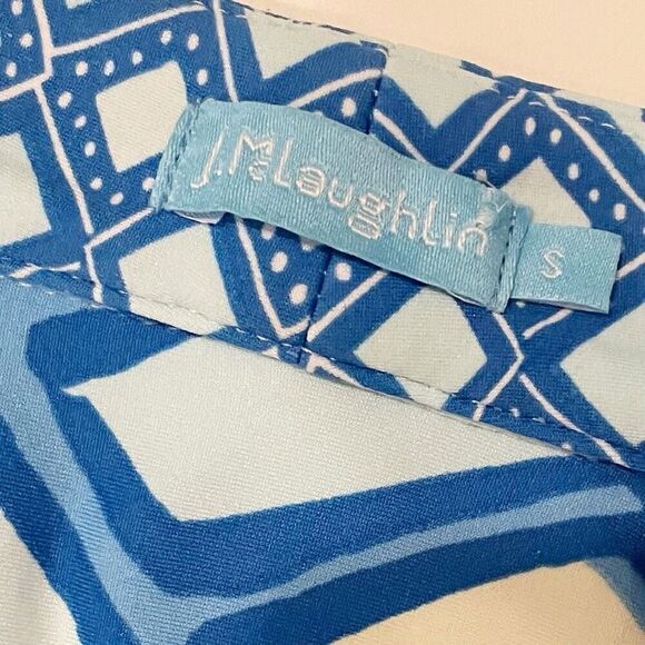 J. McLaughlin Emer Dress Blue Size Small Stretch - Picture 6 of 7